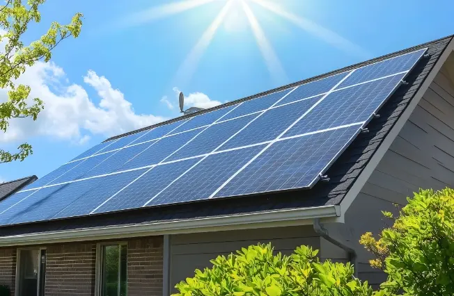 家庭・住宅用、公共・産業用太陽光パネル・蓄電池 写真